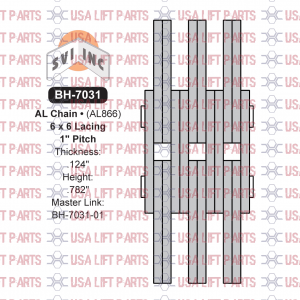 1" Pitch Leaf Chain 6x6 | BH-7031 | SVI AL866