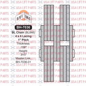 1" Pitch Leaf Chain 4x6 | BH-7036 | SVI BL846